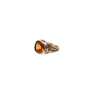 BAGUE EN OR AVEC CITRINE | Autriche-Hongrie (Autriche - Hongrie)