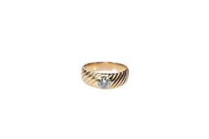 BAGUE EN OR AVEC DIAMANT 1,00 CT | Autriche-Hongrie (Autriche - Hongrie - 1er quart du 20e siècle)