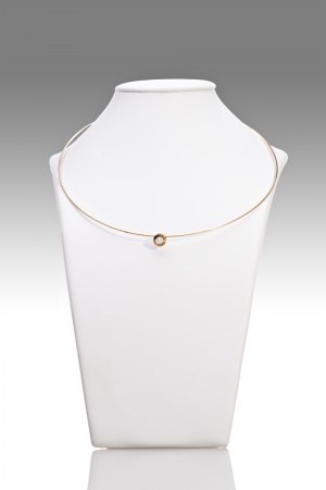 GOLD NECKLACE WITH DIAMOND 0.25 CT | Italy (Italian / Italy - second half of the 20th century)