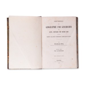 PUTZ, Wilhelm (1806-1877): (Putz): Grundriss der Geographie und Geschichte. Svazek I.