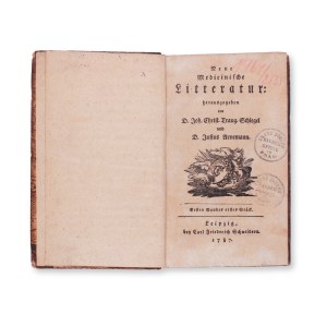 TRAUGOTT-SCHLEGEL, J. Ch. (1746 - 1824): Neue Medizinische Litteratur. Vol. I.