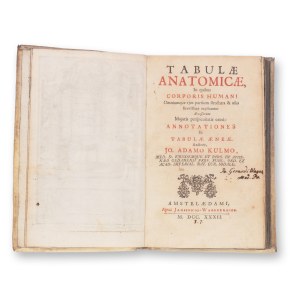 KULMUS, Johann Adam (1689-1745): (KULUSMUS): Tabulae Anatomicae