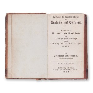 STAHMANN, Friedrich (1796-1862): Lehrbegriff des Wissenswurdigsten der Anatomie