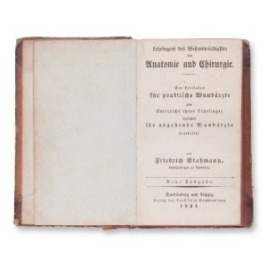 STAHMANN, Friedrich (1796-1862): (1): Lehrbegriff des Wissenswurdigsten der Anatomie.