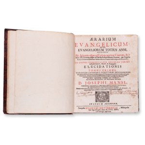 MANSI, Giuseppe (1658-1720): (MANSI) (1847): Aerarium Evangelicum. Díl I. a II.