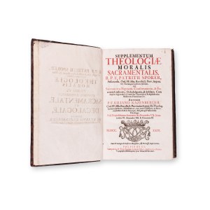 KAZENBERGER, Kiliano (1681-1750): (K. K.): Supplementum Theologiae moralis decalogalis