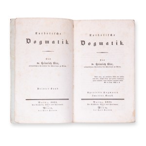 KLEE, Heinrich (1800-1840) : Dogmatique catholique. Vol. II.