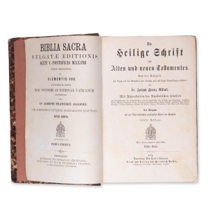 ALLIOLI, Joseph Franz (1793-1873): Die Heilige Schrift. Bd. I.