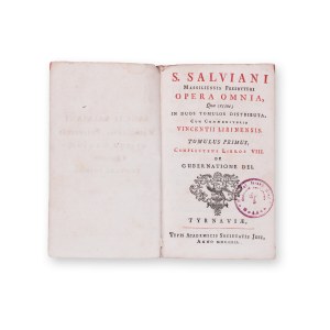 SALVIANUS: Opera Omnia. Vol. I. a II.