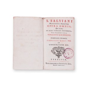 SALVIANUS : Opera Omnia. Vol. I. a II.