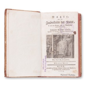 HALLE, Johann Samuel (1727-1810) : La Magie, ou, Les Zauberkrafte de la Nature