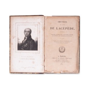 LA CEPEDE, M. (1756-1825): Comprenant l'histoire naturelle. I. zväzok.
