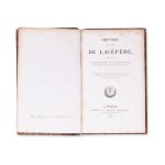 LA CEPEDE, M. (1756-1825): Comprenant l'histoire naturelle. Bd. IX.