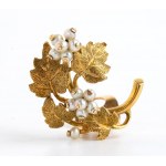 zlaté náušnice s perlami, majitelka hraběnka Paola Della Chiesa