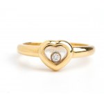 CHOPARD: kolekcia Happy Diamond, diamantový zlatý prsteň