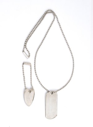 GUCCI: Two silver chains with pendants