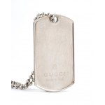 GUCCI: Two silver chains with pendants