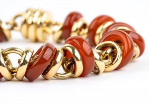Corniola gold bracelet