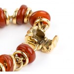 POMELLATO: Corniola gold bracelet