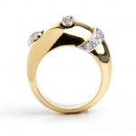 POMELLATO: Diamantový zlatý prsten