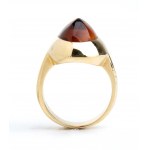 POMELLATO: Citrine quartz gold band ring