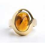 POMELLATO: Zlatý prsten s citrínovým křemenem