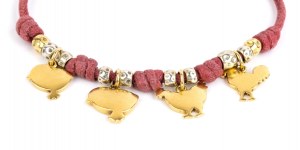 POMELLATO: kolekcja Dodo, złota i srebrna bransoletka na smyczy