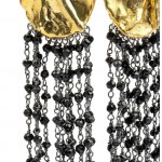 ISABELLA ASTENGO: Orecchini pendenti in argento dorato