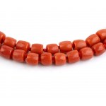 Red coral necklace