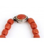 Red coral necklace