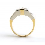 Gold diamond band ring