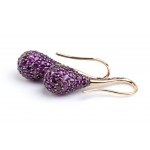 Boucles d'oreilles saphir rose