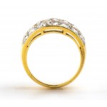 Diamant-Goldband-Ring