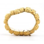 Semi-rigid gold bracelet