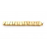 Semi-rigid gold bracelet