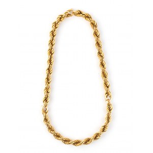 Gold geflochtene Halskette