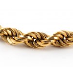 Zlatý pletený náhrdelník