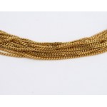 Multifili gold necklace