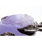 Lavendel-Jade-Diamant-Gold-Anhänger