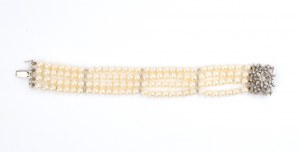 Bracelet perles diamant d'or