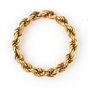 Braided gold bracelet