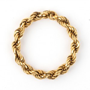 Braided gold bracelet