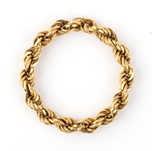 Bracelet tressé en or