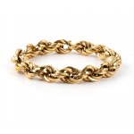 Braided gold bracelet