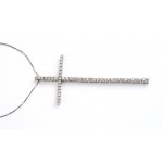 Diamond cross pendant necklace