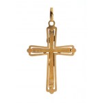 Gold pendant cross