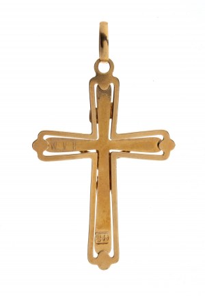 Pendentif croix en or