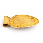 Pendentif en or de style archéologique avec ambre et émeraudes