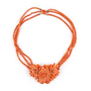 Mediterranean coral necklace