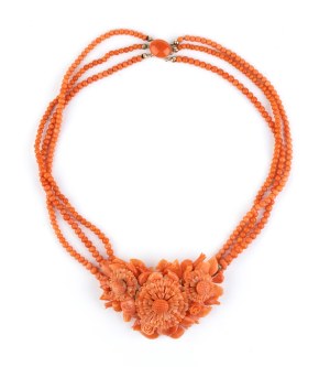 Mediterranean coral necklace